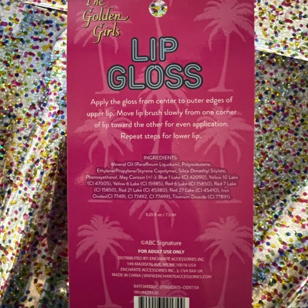 The Golden Girls Rose Glow Lip Gloss – Pink